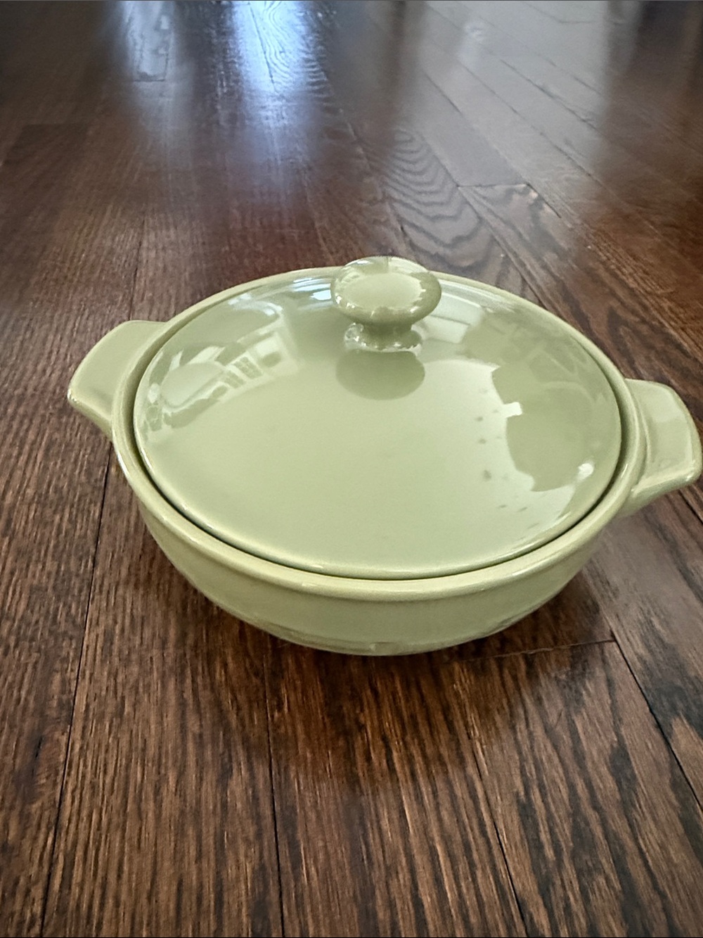 Longaberger Woven Traditions Mini Casserole Dish in Sage Green